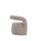 Manhattan Comfort - Chaise de salle à manger Corvette 28,7 po style milieu du siècle moderne en velours capitonné - Colombe-Conçu pour durer Produit de qualité commerciale
