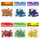 JAM Paper - Assortiment de pinces à baguette colourées - petites - 3/4 po (19 mm) - couleurs arc-en-ciel assorties - 150 pinces/paquet-Couleur : Couleurs arc-en-ciel assorties (Rouge, Jaune, Orange, Vert, Bleu, Violet) | Fabriquées en acier trempé pour une prise ultra solide