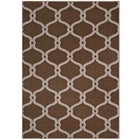 Modway - Beltara Treillis transitionnel en maillon de chaîne Tapis de 5 pi l x 8 pi L - Beige foncé et beige-Tapis de transition en maillage de chaîne