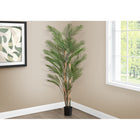 Monarch Specialties 83" Artificial Indoor Palm Tree - Floor - Black Pot-Firmly cemented in a modern 8 inch black pot that complements any style of decor, this multi-stemmed, potted floor plant makes a versatile addition to your home or office