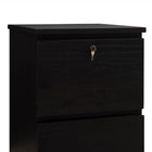 Koss 4-Drawer Vertical Filing Cabinet - Espresso-Locking top drawer