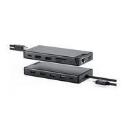 ALOGIC MV2 12-in-1 Dual Display Mini USB-C Dock-Dual FHD Display-The Mini Docking Station allows you to connect up to two external displays with the help of the HDMI & VGA port. Both the ports can support Full HD (1920 x1080 @60Hz) display quality, on external displays that are compatible with FHD display.