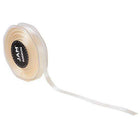 JAM Paper Double Faced Satin Ribbon - 3/8" W x 25 yd. - Ivory-Colour: Ivory