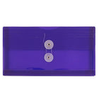 JAM Paper #10 Plastic Envelopes with Button and String Tie Closure, 5.25 x 10, Purple Poly, 24 Pack (921B1pug)-Size: 6.25" x 9.25"