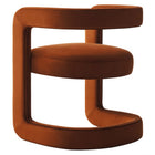 Modway Winslow Barrel Performance Velvet Dining Chair - Rust -8