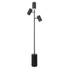 Hudson&Canal Dorset 3-Light Floor Lamp with Metal Shades - Blackened Bronze/Blackened Bronze-Modern contemporary style for your living room, office space, bedroom, or reading nook
