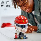 LEGO Editions Formula 1 Scuderia Ferrari HP Helmet - Charles Leclerc-The LEGO helmet features Charles’ driver number and personal details