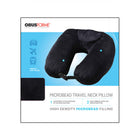 ObusForme Microbead Travel Neck Pillow-Plush top surface for exceptional comfort, smooth bottom surface to glide over clothing