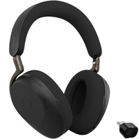 Jabra Evolve3 85 UC USB-C - Black-Wireless headset with optional USB-C wired connection, offering an operational Bluetooth range of up to 30 meters (100 feet)