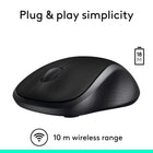 Logitech M310 Wireless Mouse, Black-Long-lasting battery life, so you can work without interruption