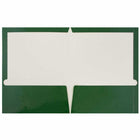 JAM Paper Glossy 2-Pocket Portfolio Folder - Green - 6 Pack-Size: 9.5 x 11.5 inches