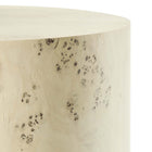 Modway Cosmos 16" Round Burl Wood Side Table - Bleached Burl-7