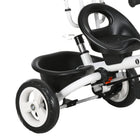 Qaba - Tricycle 6 en 1 pour tout-petits avec poignée de poussée parentale - bleu foncé-Matériau : PP, Métal, Polyester 