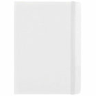JAM Paper Hardcover Medium Journal Notebook with Elastic - 100 Lined Sheets - 5" x 7" - White-Colour: White | Be stylish and organized with a colourful note book.