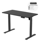 Ezywork 48" Electric Sit Stand Desk - Black-Height Adjustable Range: 28.75" - 47.6" (73cm - 121cm)