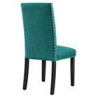 Modway Parcel Dining Upholstered Fabric Side Chair - Teal-Contemporary Dining Chair