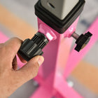 Soozier Professional Home Gymnastics Bar with 13-level Adjustable Height, Gym Fitness - Pink-Material: Steel, Beechwood 