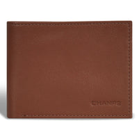 Champs - Portefeuille à aile centrale en cuir Onyx - Marron-Portefeuille à aile centrale en cuir dans une boîte cadeau
