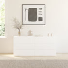 Nexera James 6 Drawer Dresser Chest - White-Made with CART II/FSC Certified particle board and MDF