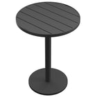 Modway Tahoe Round Outdoor Aluminum Bar Table - 31" - Grey-Adjustable Foot Pins