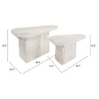 Zuo Navidic Coffee Table - Whitewashed - Set of 2-3 year limited warranty