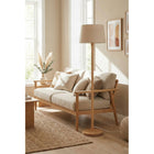Decent Living -  Lampadaire à base en bois-Interrupteur : Interrupteur marche/arrêt intégré homologué UL