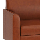 Flash Furniture - Fauteuil en cuir cognac de la série HERCULES Diplomat-Coussins remplis de mousse