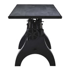 Modway Genuine 60" Crank Adjustable Height Dining Table and Computer Desk - Black-9