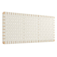 Modway Sparta Weave Wall-Mount Vegan Leather Queen Headboard - Natural Beige-Queen Size Headboard Only