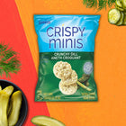 Quaker Crispy Minis Crunchy Dill Flavoured Brown Rice Cakes - 33g - 32 Pack-Popped, never fried