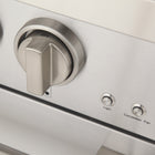 Kucht 48" KFX-X Series Pro Style Natural Gas Range - Stainless Steel/White-Rocket power burner 21 000 btu for rapid searing