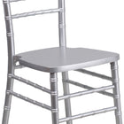 Flash Furniture HERCULES Series Silver Wood Chiavari Chair-High Quality Hardwood Frame