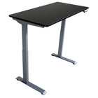 Victor Height Adjustable Full Electric Standing Desk - 4' Wide - Black-Standard 48” wide x 23.6” deep work surface fits monitor(s), keyboard, mouse, laptop, PC, phone, and papers all on one level while still saving space