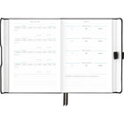 AT-A-GLANCE Undated Foundation Weekly/Monthly Planner - 8-1/4" H x 5-3/4" W - Black - English-Set specific goals based on your priorities and plan your next steps