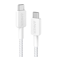 Anker 6' USB-C to USB-C Cable - White-Rapid Charging: Experience lightning-fast charging with an impressive power output of 60W. Pair this cable with a charger that's 60W or higher to efficiently power a wide range of USB-C devices, such as smartphones, tablets, and laptops. (Please note: This cable is not designed for media display purposes.)