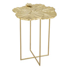 Zuo Lotus Side Table - Gold-Colour: Gold