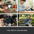 Logitech Rugged Folio Keyboard Case for iPad A16/ 10.9" (10th Gen.) - English - Graphite-Protection: A durable membrane seals in the keyboard to protect from spilled drinks, working-lunch crumbs, and other mishaps; in an accident, this waterproof iPad case can be wiped clean