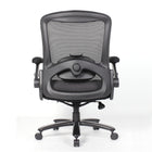 Nicer Interior Flip-Up Bariatric Mesh Back Task Chair-Flip-up and height adjustable padded arms for personalized comfort and easy store away