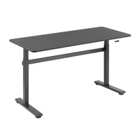 Uplite Height Adjustable Sit-Stand Ergonomic Desk - Black-CREATE INSTANT ACTIVE STANDING - Go from sitting to standing at the turn of a handle with this complete active workstation providing comfortable viewing angles and customized user heights.