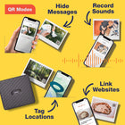 Fujifilm Instax Link Wide Smartphone Printer - Ash White-Prints  3"x 5" photos
