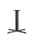Flash Furniture – Base de table de restaurant en x en fonte de 33 x 33 po, avec hauteur de table de 4 po de diamètre, noir-Base de table de restaurant