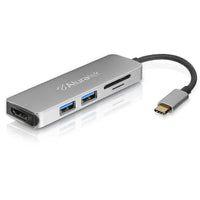 Aluratek USB Type-C Multimedia Hub and Card Reader with HDMI -HD 4K Resolution