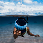 Speaqua Barnacle X Portable Waterproof Bluetooth Speaker with Built in Storage - Tidal Blue-Dual EQ enhanced audio