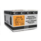 Eco II Garbage Bags - 26" x 36" - Regular - Black -  250 Pack-250 Pack