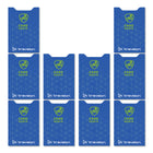 Travelon RFID Blocking Card Sleeves - 3.4" W x 2.3" H - Cobalt - 10 Pack-Shields credit cards, debit cards, and ID cards from digital skimming devices