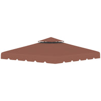 Outsunny 10' L x 10' W Gazebo Replacement Canopy Top - Coffee-ONLY fit Outsunny 9.8' x 9.8' (3 x 3 m) gazebo