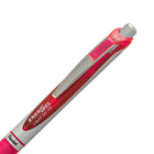 Pentel EnerGel Liquid Gel Refillable Grip Pen Retractable - 0.7mm - Pink  -Pink with metal accents & metal pocket clip