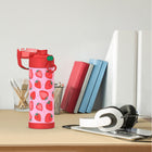 Thermos FUNtainer Vacuum Insulated Stainless Steel Water Bottle - 470mL - Strawberry Smiles-9