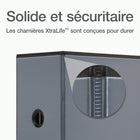 Cardinal® - Reliure XtraLife ClearVue verrouillable à anneaux en D, noire, 6 po-Noire  