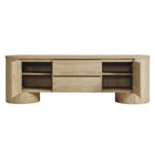 Modway Duval 71" Oval TV Cabinet - Light Oak-7